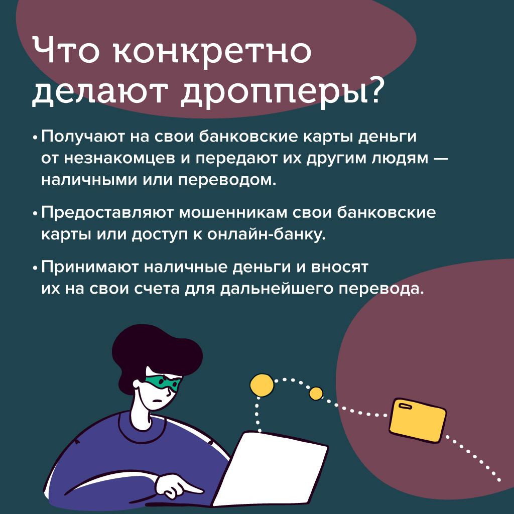 Дропперы: наказуемая помощь мошенникам