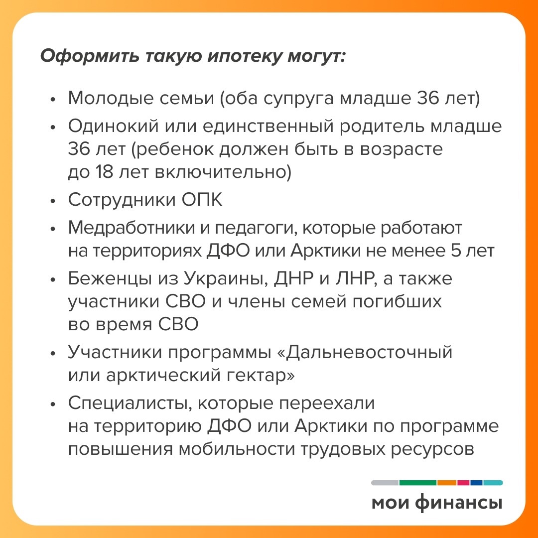 Льготная ипотека в 2024 г.